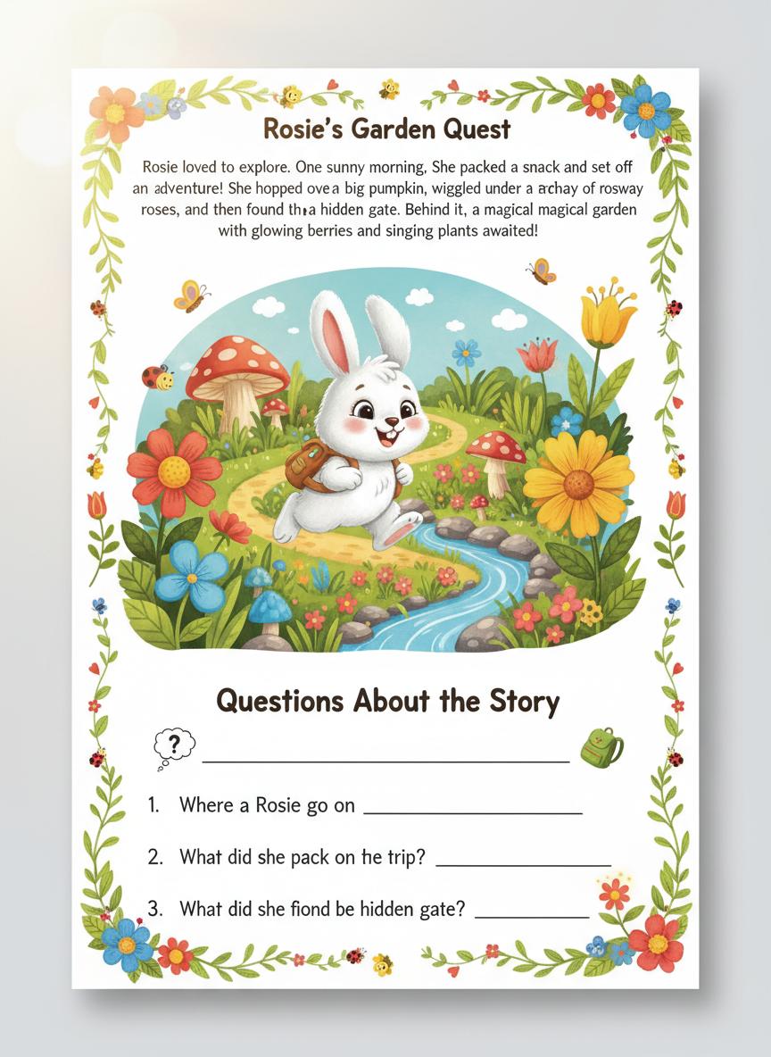 Reading comprehension interior